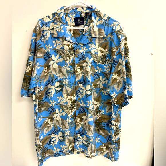 NWT CARIBBEAN JOE HAWAIIEN SHIRT IN SIZE XL 100%RAYON - Picture 1 of 6